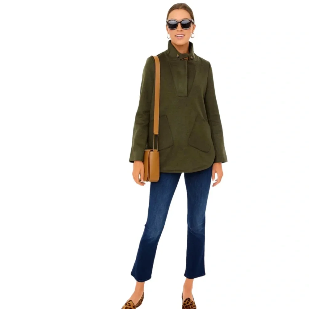 Tuckernuck Olive Emerson Popover Pullover - Picture 2 of 15